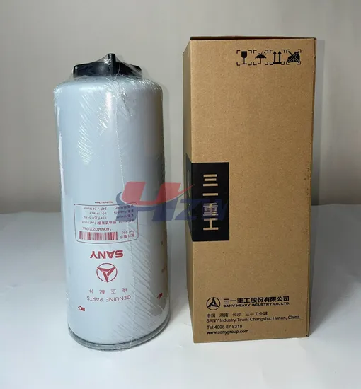 Genuine Diesel Engine Fuel Filter Element 160604020109A/Glq008464056/60250800 for Sany Excavator Parts