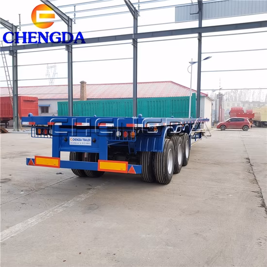 3axle 13m Container Trailers Used Flatbed Semi Trailer Truck Trailer