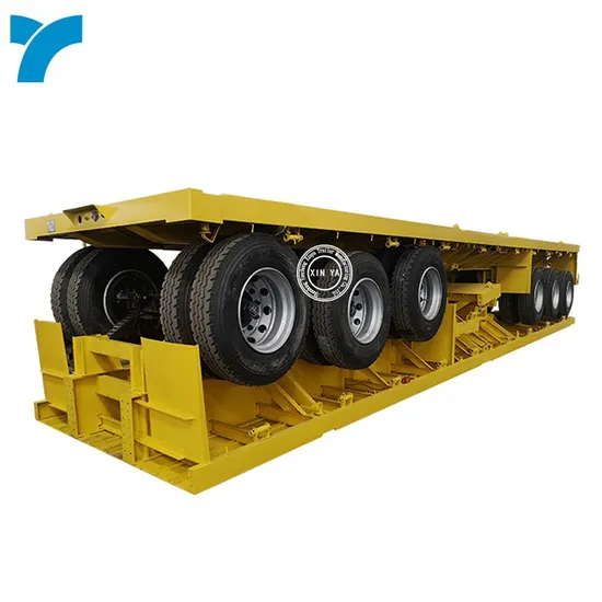 3axles Economical China Factory Flatbed Trailer for Sale 
