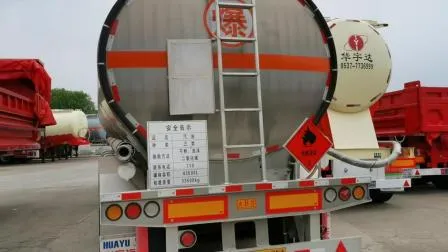 40cbm 3 Axle Aluminium Alloy Oil Tanker/Tank Semi Trailer with Air Suspension 
