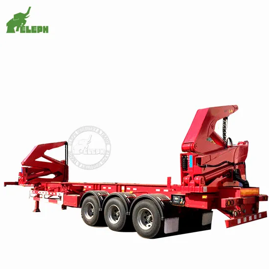 20 FT 40FT Container Transport Port Used Skeleton Slide Chassis Hydraulic Self