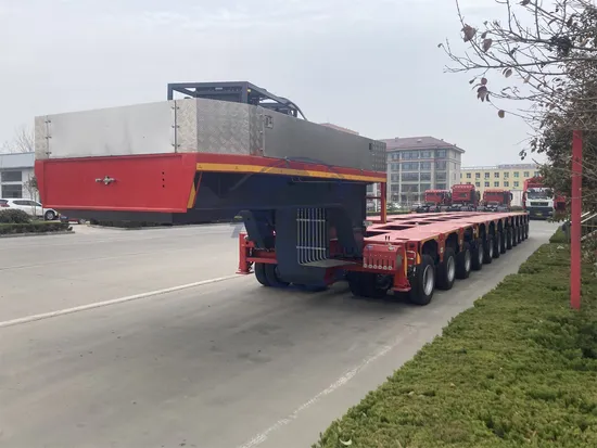 12 Axles 200 Tons Heavy Multi Module Low Bed Trailer/ Multi Axle Modular Hydraulic Semi Trailer 