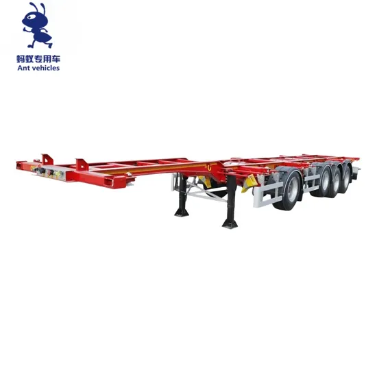 Tractor Trailers 20FT 40 Feet Container Chassis Skeleton Semi Trailer Flatbed Trailer Chassis 